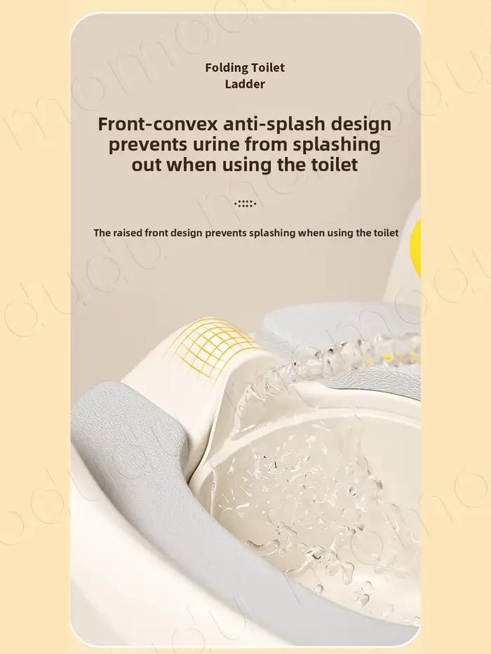 Siège de toilette portable 2-en-1 pliable pour enfants, siège d'apprentissage de la propreté avec ma
