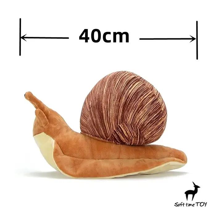 Jouet en peluche d'escargot-animal en peluche d'escargot réaliste, peluche d'escargot réaliste, cade