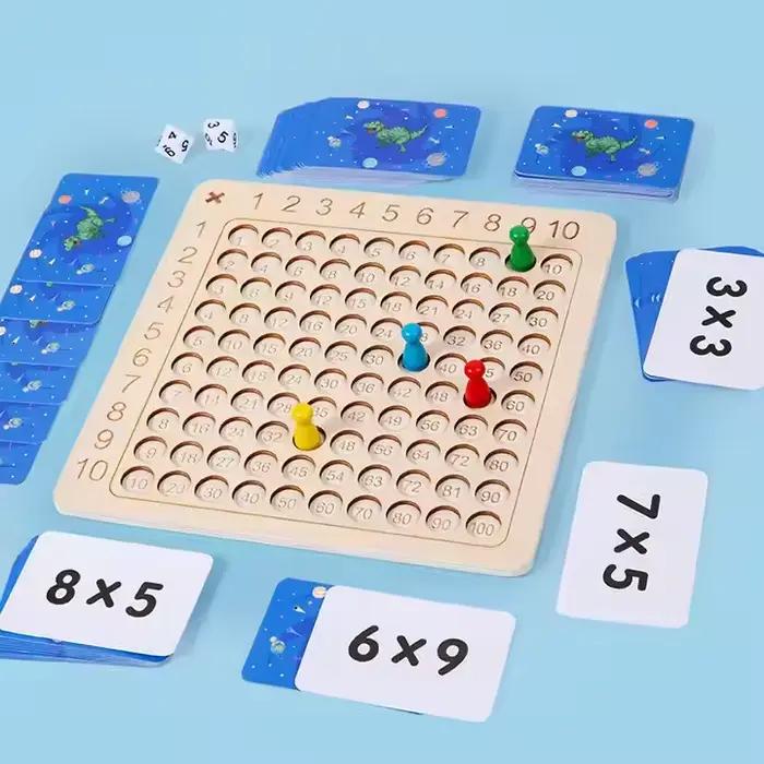 Jeu de jouets de table de multiplication de nouveauté, conçu spécifiquement pour les mathématiques d
