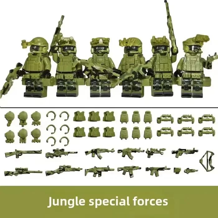 Blocs de construction pour enfants, jouet, Mini figurine, poupées humanoïdes, personnage de dessin a