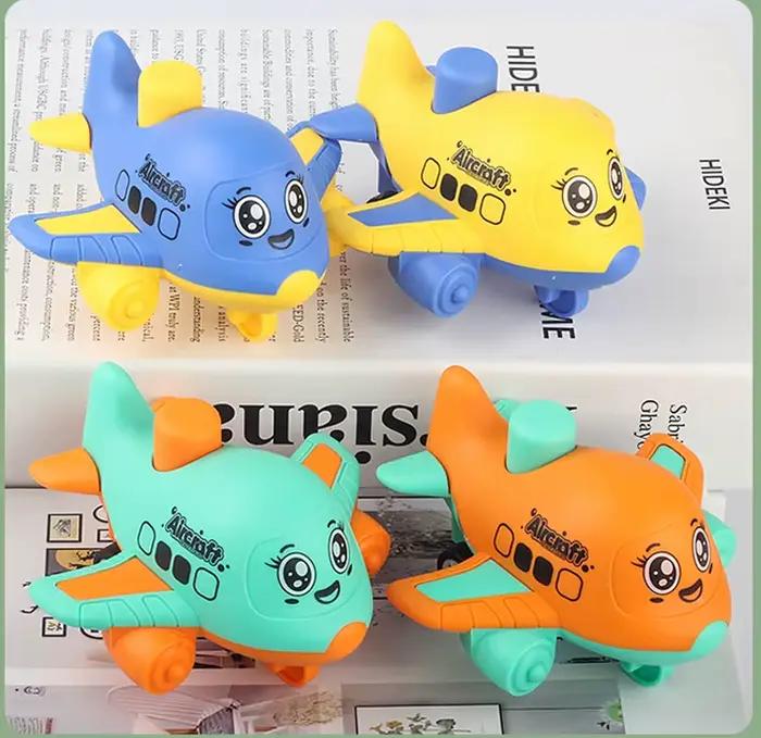 Jouets d'avion Press and Go pour tout-petits de 1 à 3 ans, voitures de course d'animaux pour bébés, 