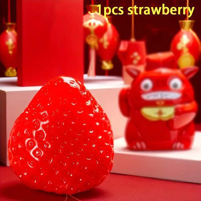 Jouet anti-stress souple Fidget Squishy Fraise Taba - Jouet à récupération lente pour enfants, adult