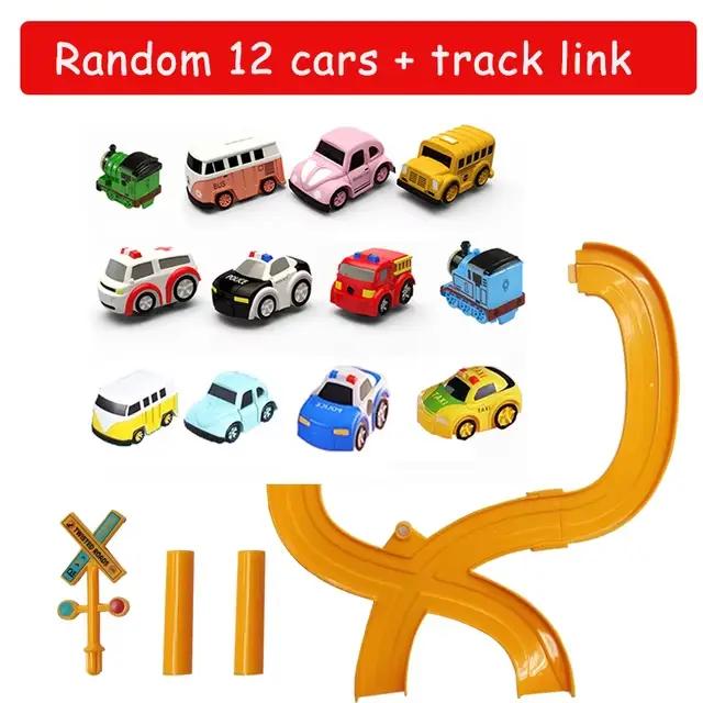 Piste électrique voiture Parking bâtiment jouet course Rail voiture Train piste jouets mécanique ave