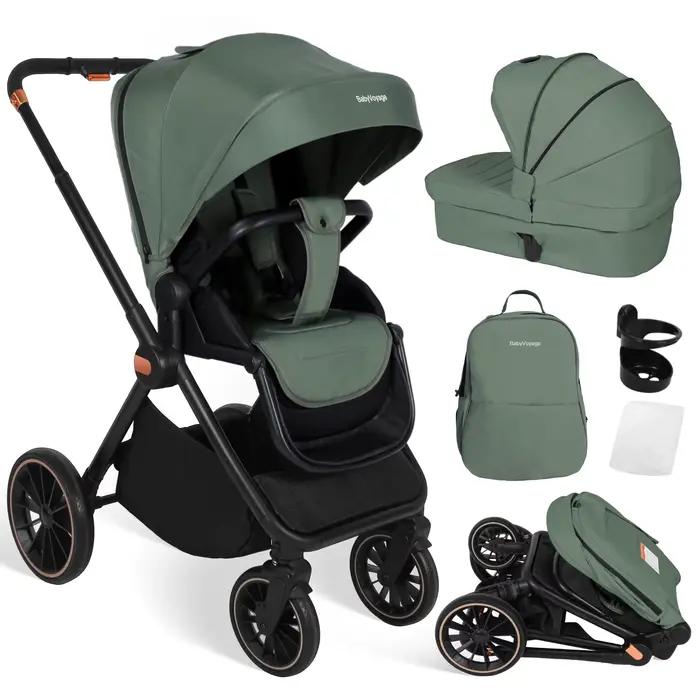 Poussette de sécurité légère 2 en 1 pour bébé, siège bidirectionnel pour nouveau-né, poussette multi