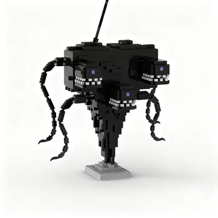 1400 pièces MOC Série de jeux Wither Storm Minecraft Mode Histoire Modèle de collection à assembler 