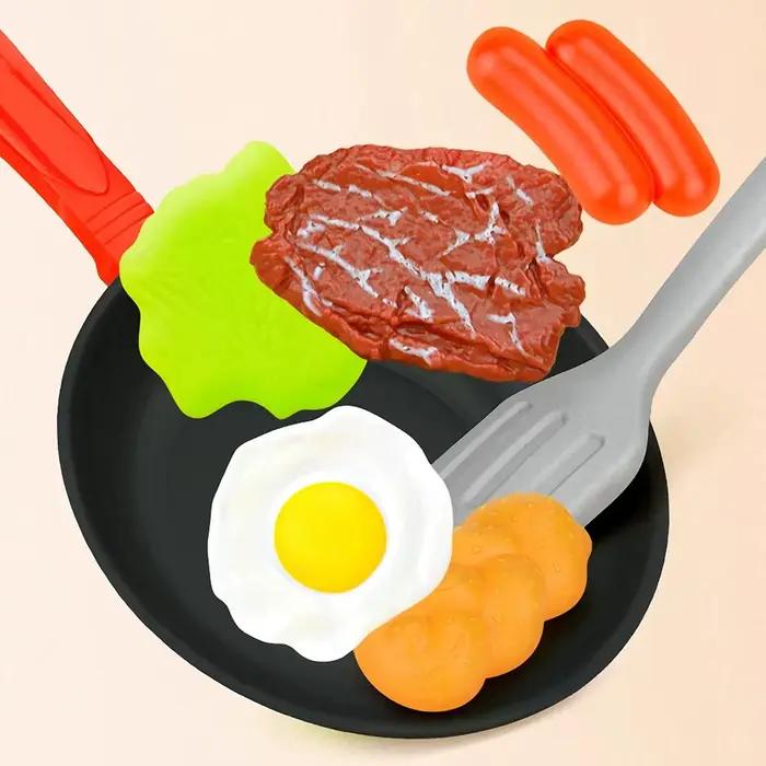 Jouets alimentaires de cuisine pour enfants, 8 pièces, ustensiles de cuisine de Simulation, jeu de S