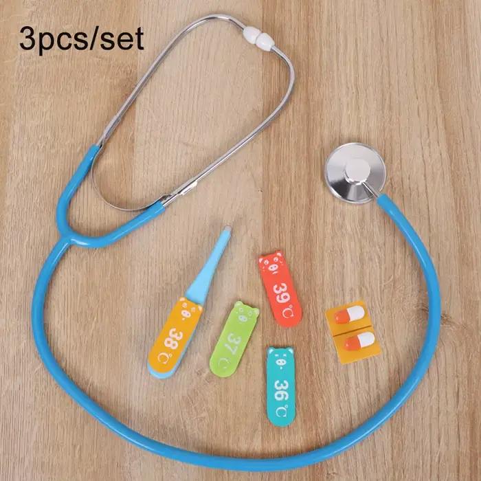 Ensemble de médecin en bois pour enfants, Kit médical de jeu de Simulation, jouet de jeu de rôle d'i