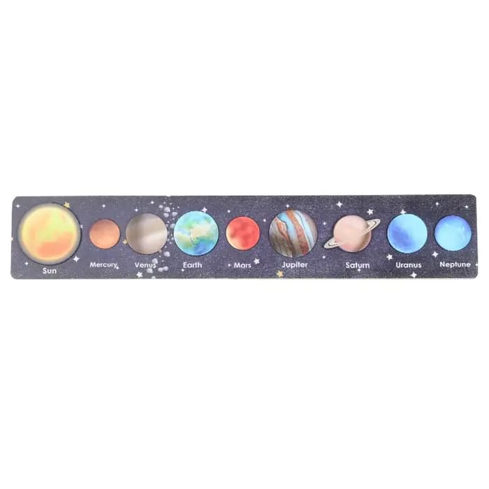 Nouveaux jouets en bois Montessori huit planètes Puzzle terre soleil système solaire planètes Cognit