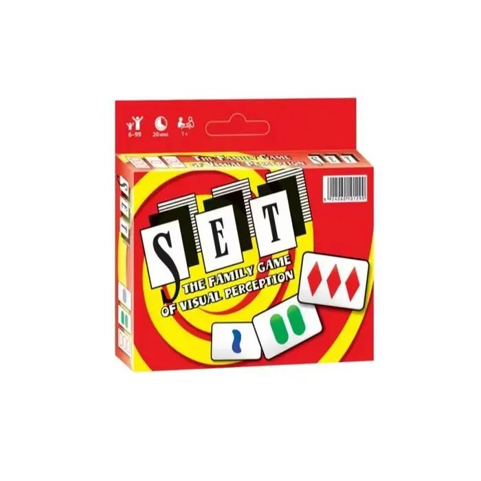 Jeu de cartes de perception visuelle SET, jeu éducatif de logique et de réflexion pour adultes, dive