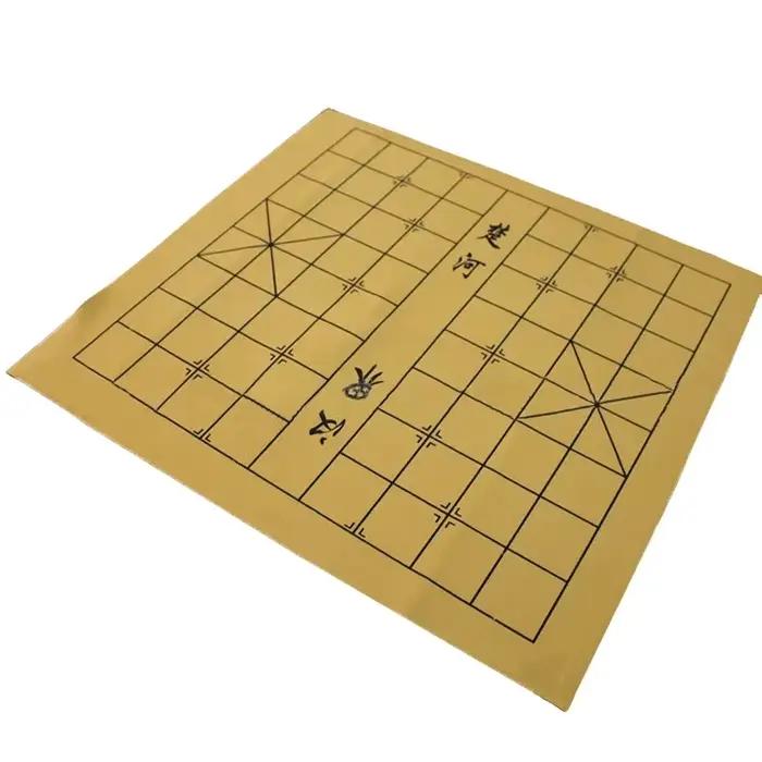 Weiqi échiquier 19 lignes norme internationale jeu d'échecs chinois Go jeu échiquier en cuir synthét