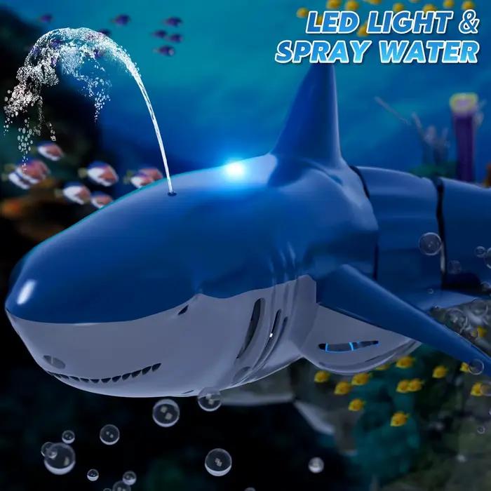 RC requin télécommande baleine pulvérisation eau enfants robot jouet radiocommandé bateaux piscine j