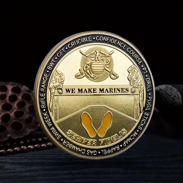 Pièce de défi de jurement du Corps des Marines - Pièce commémorative en fer à collectionner