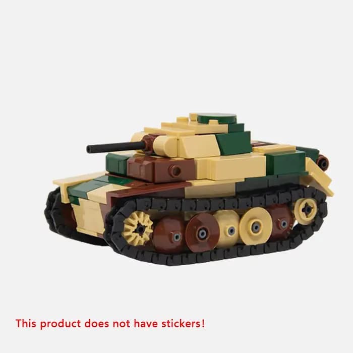 Panzer II Ausf. Modèle de char L MOC en briques de construction, équipement de guerre, technologie m