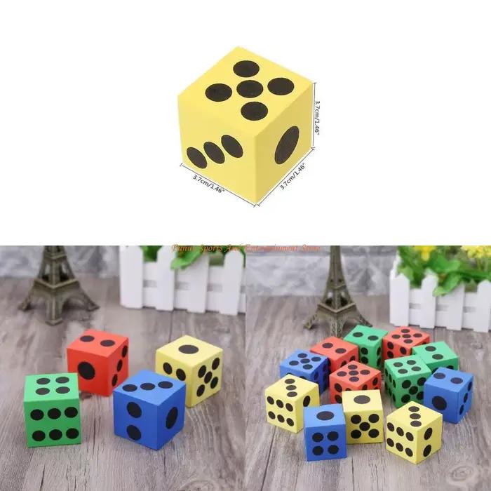 Assortiment dés en mousse C4DE Jouets Jeux 12 pièces, cadeaux fournitures