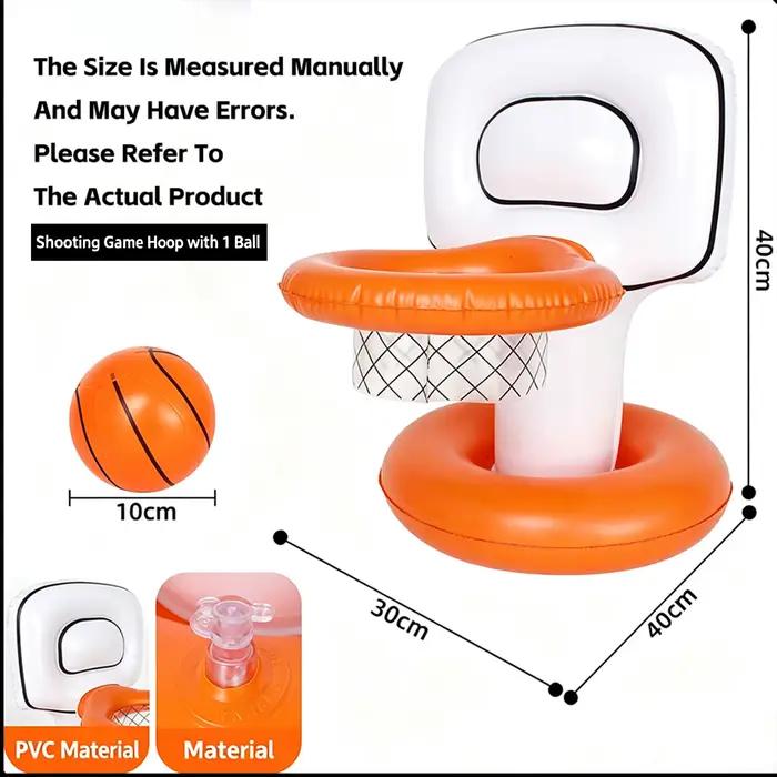 Jeu de lancer de paniers de basket gonflables - Jouet aquatique interactif pour fêtes, jeu créatif, 