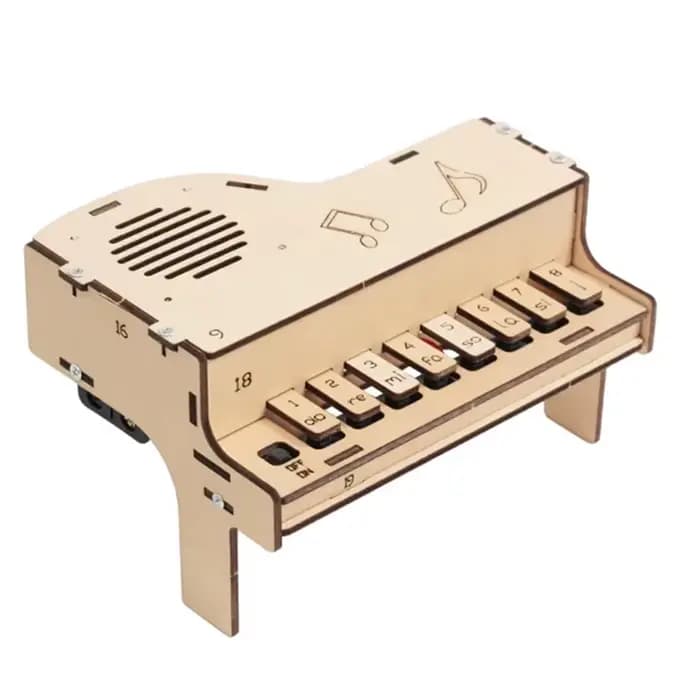 Boîte à musique piano électrique créative et amusante STEAM DIY, sans piles, à construire soi-même, 