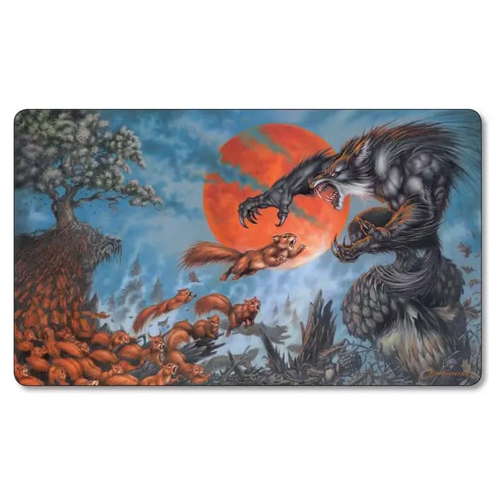 Tapis de table optique Loup-garou Playvirus, images HD, jeux de société, cartes à jouer, sacs Playvi