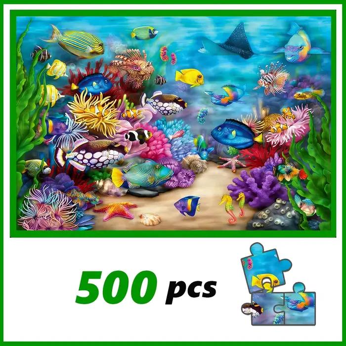 Un puzzle de haute qualité de 500/1000 pièces, parfait pour les adultes, est un jeu familial amusant