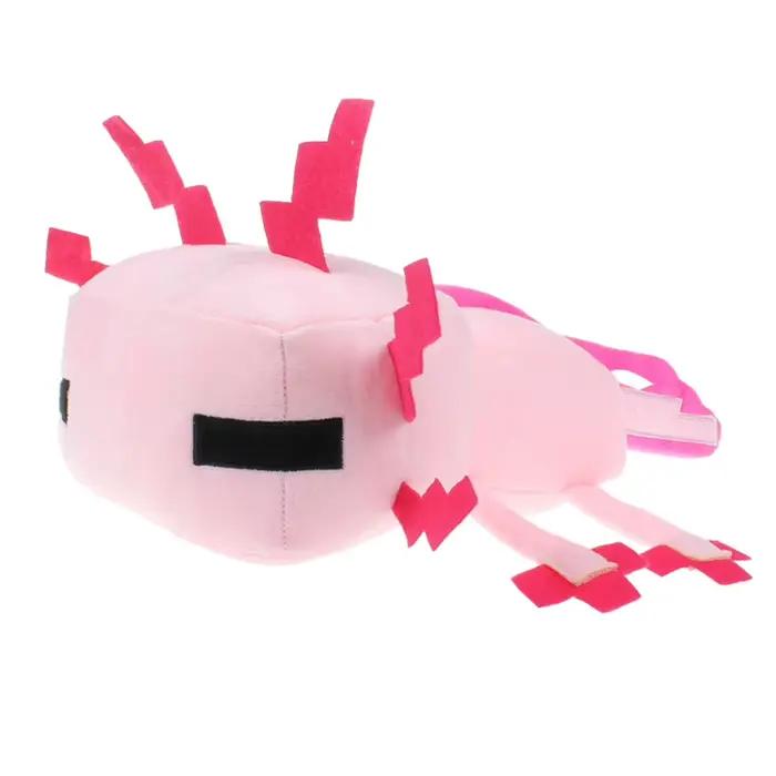 Jouets en Peluche Axolotl bleu 30cm, poupées d'animaux en Peluche Axolotl Kawaii, jeu doux, cadeau d