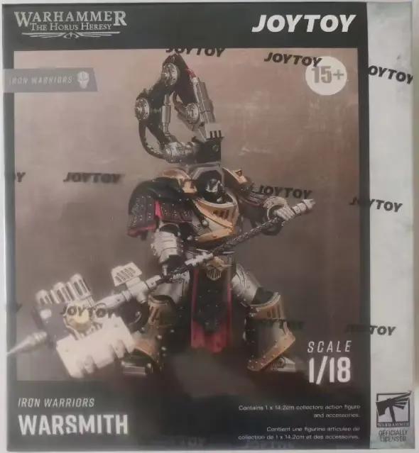 Figurine d'Anime Originale JOYTOY Warhammer 40K Iron Warriors Warsmith avec Marteau Concasseur Gravi
