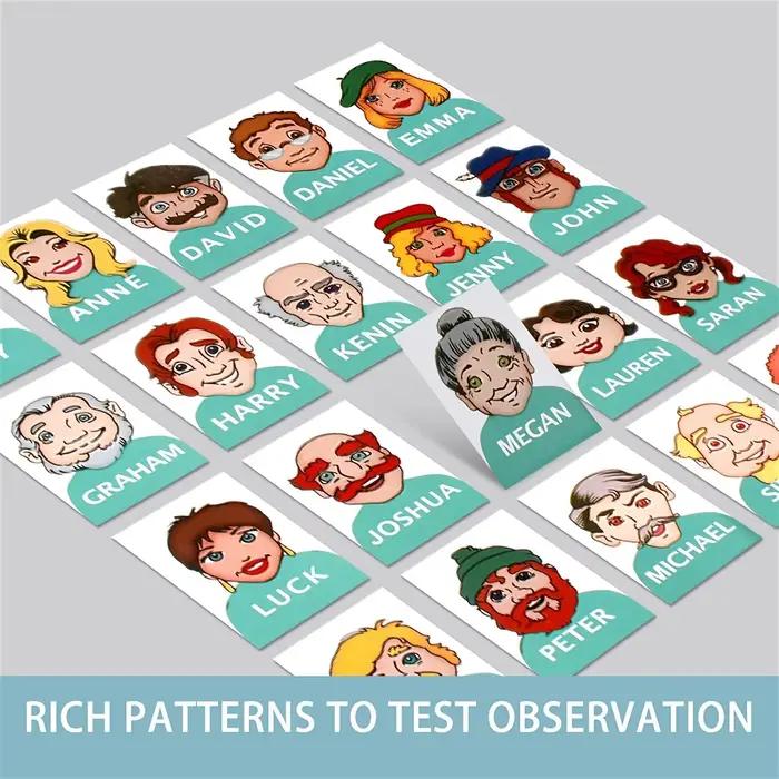 Jeu de Puzzle devinez qui je suis pour deux personnes, plateau Portable interactif, jeu de société a