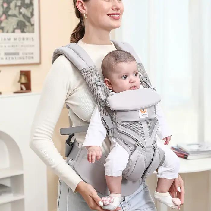 Porte-bébé ergonomique multifonctionnel, sac à dos pour bébé multi-poches, adapté aux nouveau-nés et
