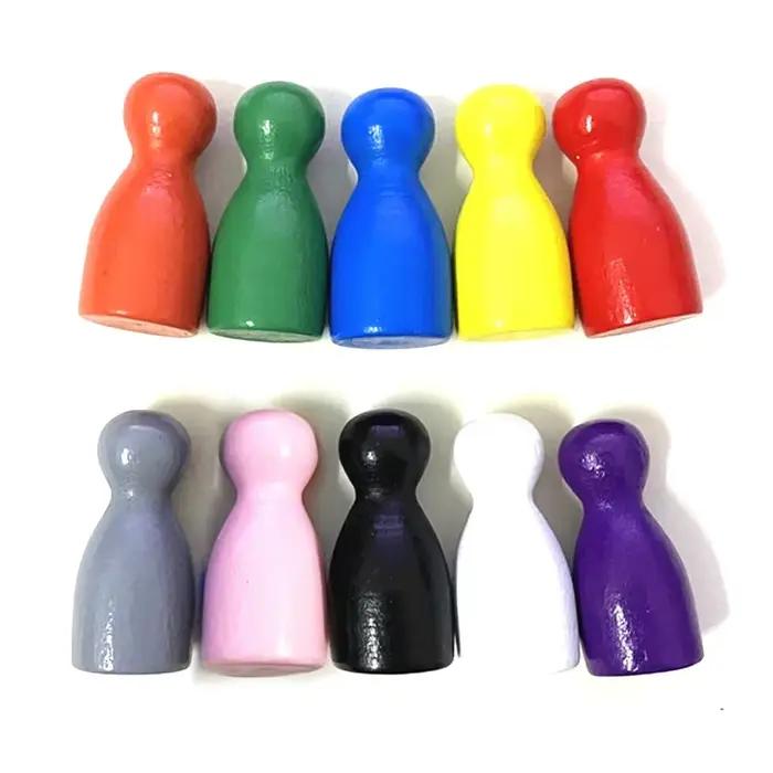 Jeu d'échecs en bois, 20 pièces, 24x12mm, pions humanoïdes pour accessoires de jeu de société, jouet