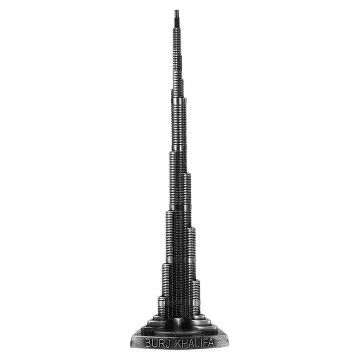 Tour en alliage modèle tour modèle Burj Khalifa tour modèle alliage Miniature Dubai tour modèle Arts