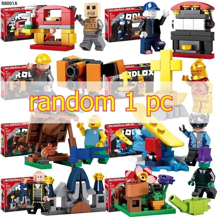 8 styles de figurines Roblox, modèles de construction, accessoires de jeux de mondes virtuels, jouet