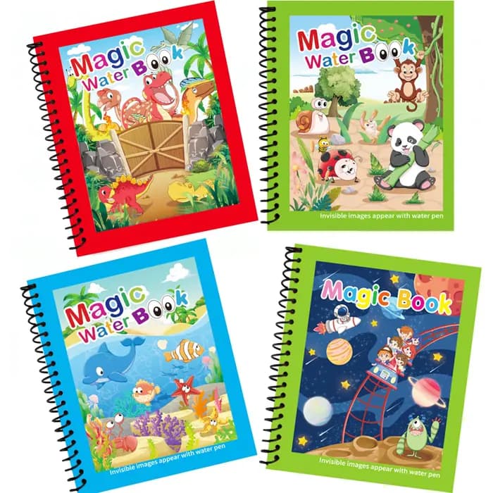 Livre magique de dessin à l'eau, jouet Montessori réutilisable pour enfants, livre de coloriage avec