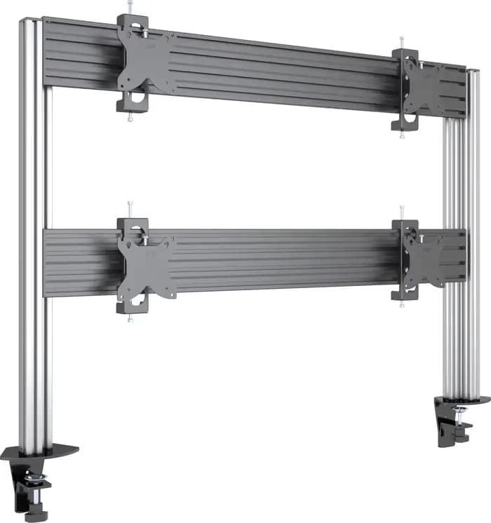 Support de bureau modulaire pour moniteur d'ordinateur 2x2, réglable en hauteur, support multi-écran