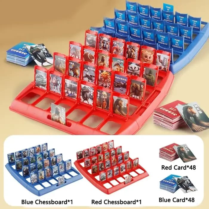 Jeu de cartes interactif portable « Devinez qui je suis ? » – Tralarero Tralala – Jeu de société pou