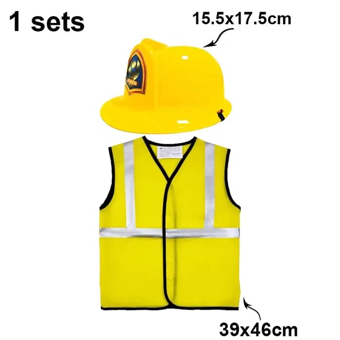 Costumes de travailleurs de la Construction pour enfants, gilets et chapeaux de Construction pour en