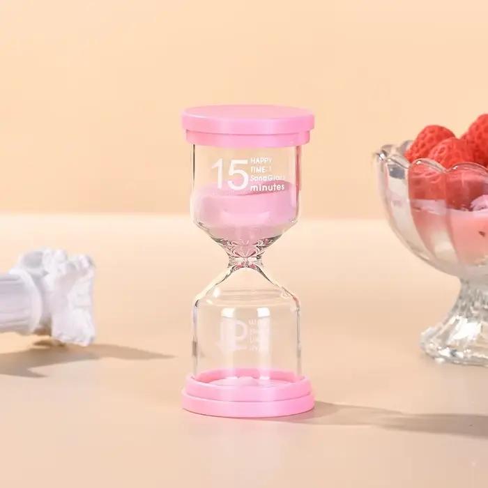 1 pièces 3/5/10/15/30 Minutes sablier coloré enfants enfant cadeau jouet minuterie de sable heure ve