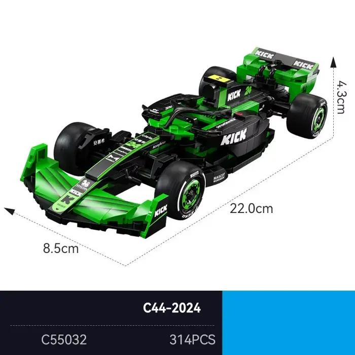 Blocs de Construction de voiture de course technique, ensembles de modèles à l'échelle 1:8, 2024 kic