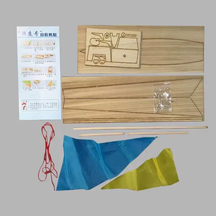Kit d'assemblage de modèle de soleil de voile en bois, bricolage Dongting, décoration de modèle de s