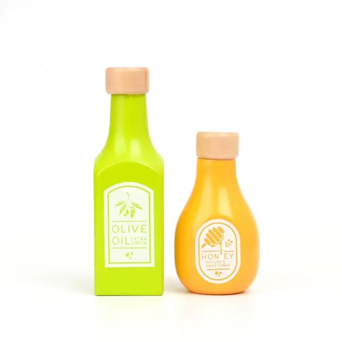 Jeu de Simulation de boissons au lait en bois pour enfants, jouets alimentaires de cuisine, apprenti