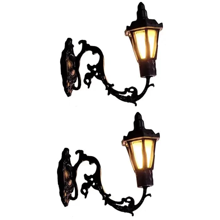 2 pièces maison de poupée applique modèle jardin cour lustre Table de sable lumière LED maison de po