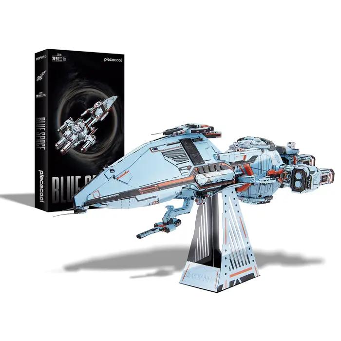 Piececool – puzzle 3D en métal, trois corps, espace bleu, sélection naturelle, Kit de modèle en méta