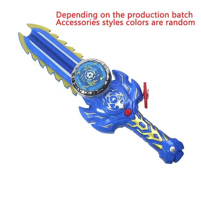 Lanceur d'épée pour enfants, toupie Led, jouet créatif à manivelle, couleur lumineuse, jouets rotati