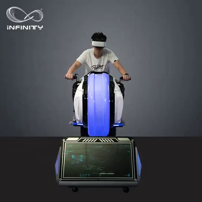 Simulateur de conduite de moto en réalité virtuelle, jeu d'arcade VR de voiture, course de moto VR 9