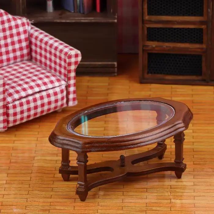 Table basse de Simulation, modèle de maison de poupée, meubles de salon, décoration, Micro scène, ac