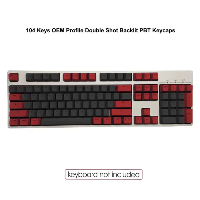 Womier 138 touches rétro marron-gris en PBT, double injection, profil Cherry, pour claviers mécaniqu
