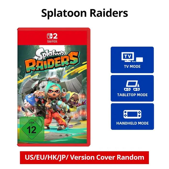 Splatoon Raiders - Cartouche de jeu Nintendo Switch 2, carte physique prenant en charge les modes TV