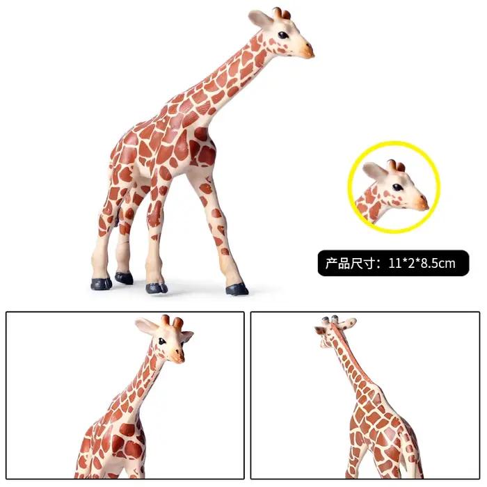 Oenux Zoo afrique Animal sauvage girafe Simulation modèle figurines d'action PVC éducatif mignon jou