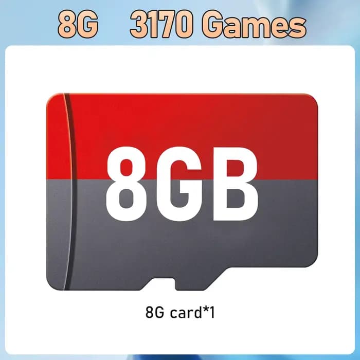 Carte mémoire TF 8G pour jeux N64/NEOGEO/SNES Retrobat, avec plus de 3000 jeux, pour console portabl