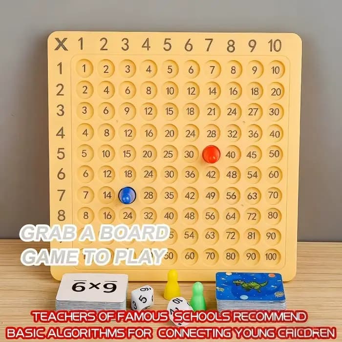 Jeu de société de Multiplication, jouet éducatif pour enfants, Table préscolaire, mathématiques, ari