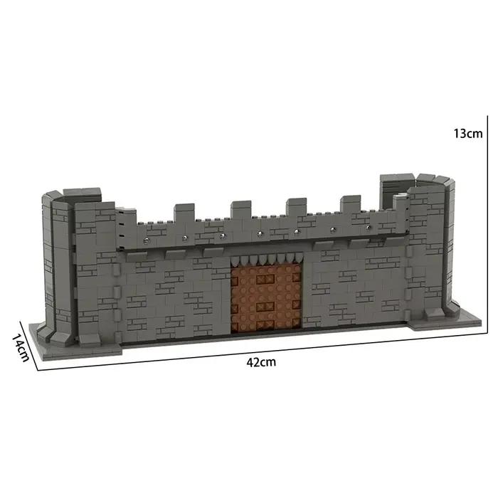 Château médiéval MOC : Forteresse constructible avec des chevaliers, des murs et des équipements de 