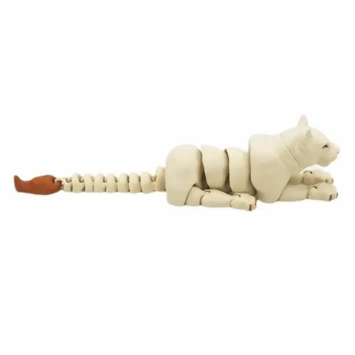 Cadeaux amusants : Statues de lion créatives à articulations mobiles, décorations de bureau, ornemen