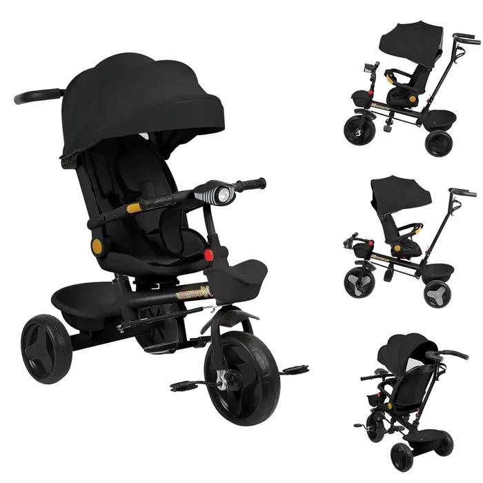 Tricycle bébé 3-en-1 - Simple et spacieux - Confortable et sûr - Convient aux enfants de 9 mois à 5 